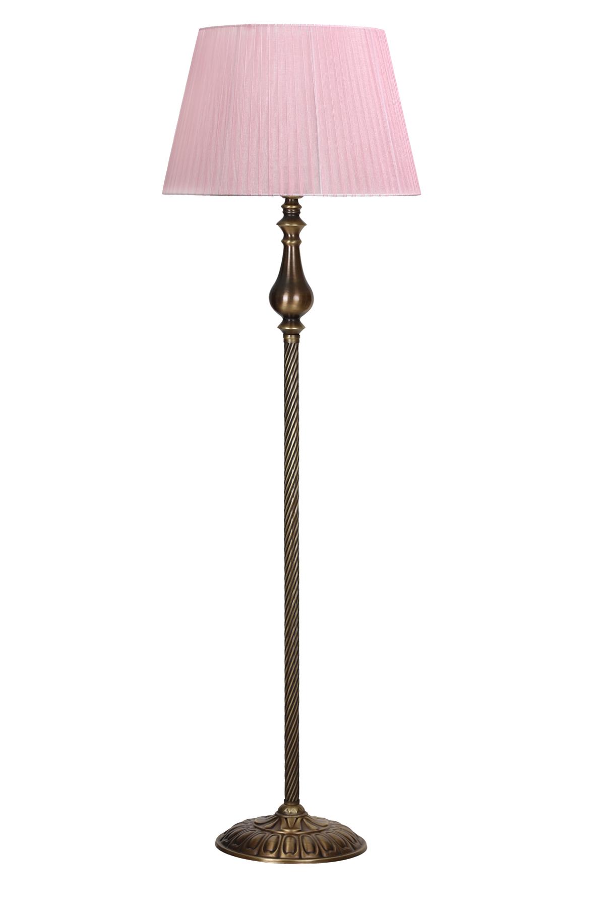 Vinner Madelyn Retro Tekli Metal Tek Ayaklı Şapka Lambader Pembe