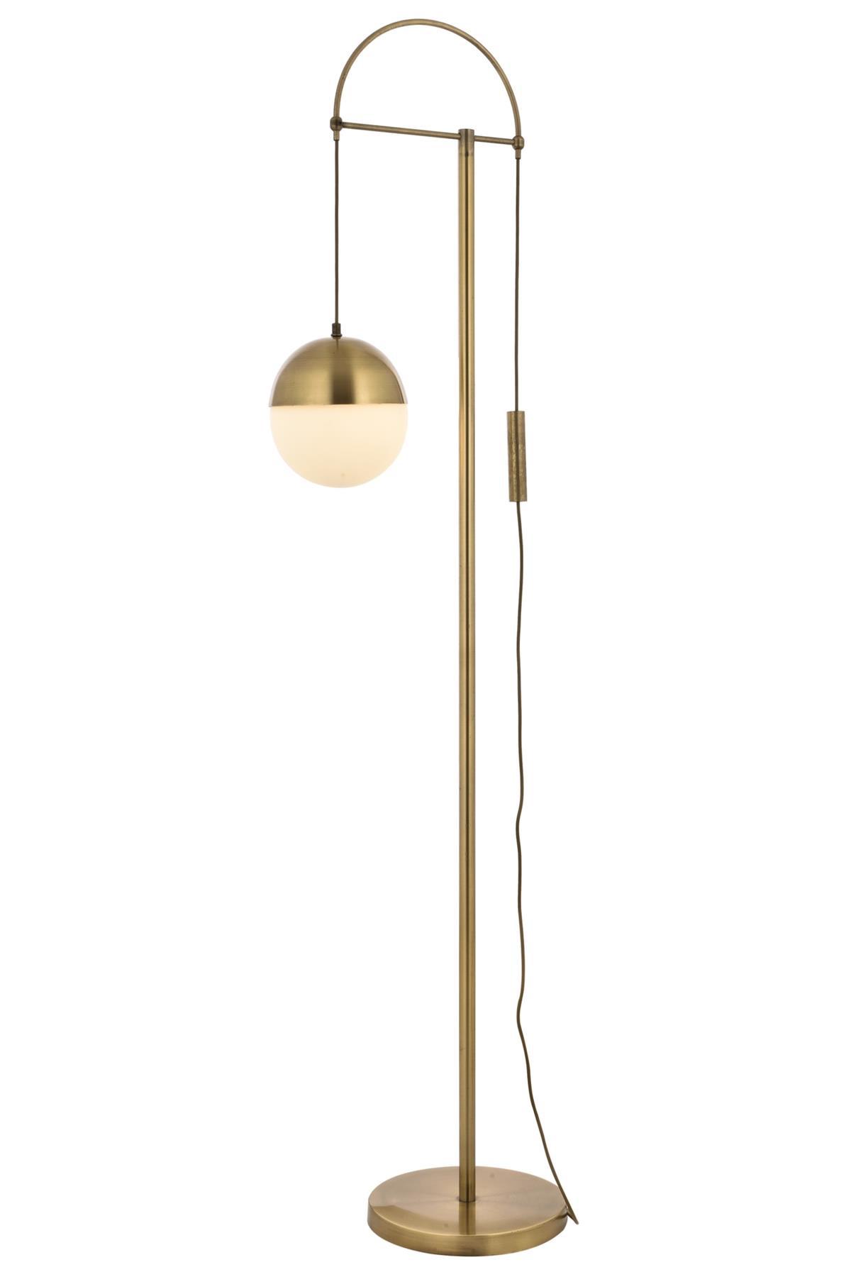 Avonni Modern Tekli Metal Tek Ayaklı Top Lambader Eskitme