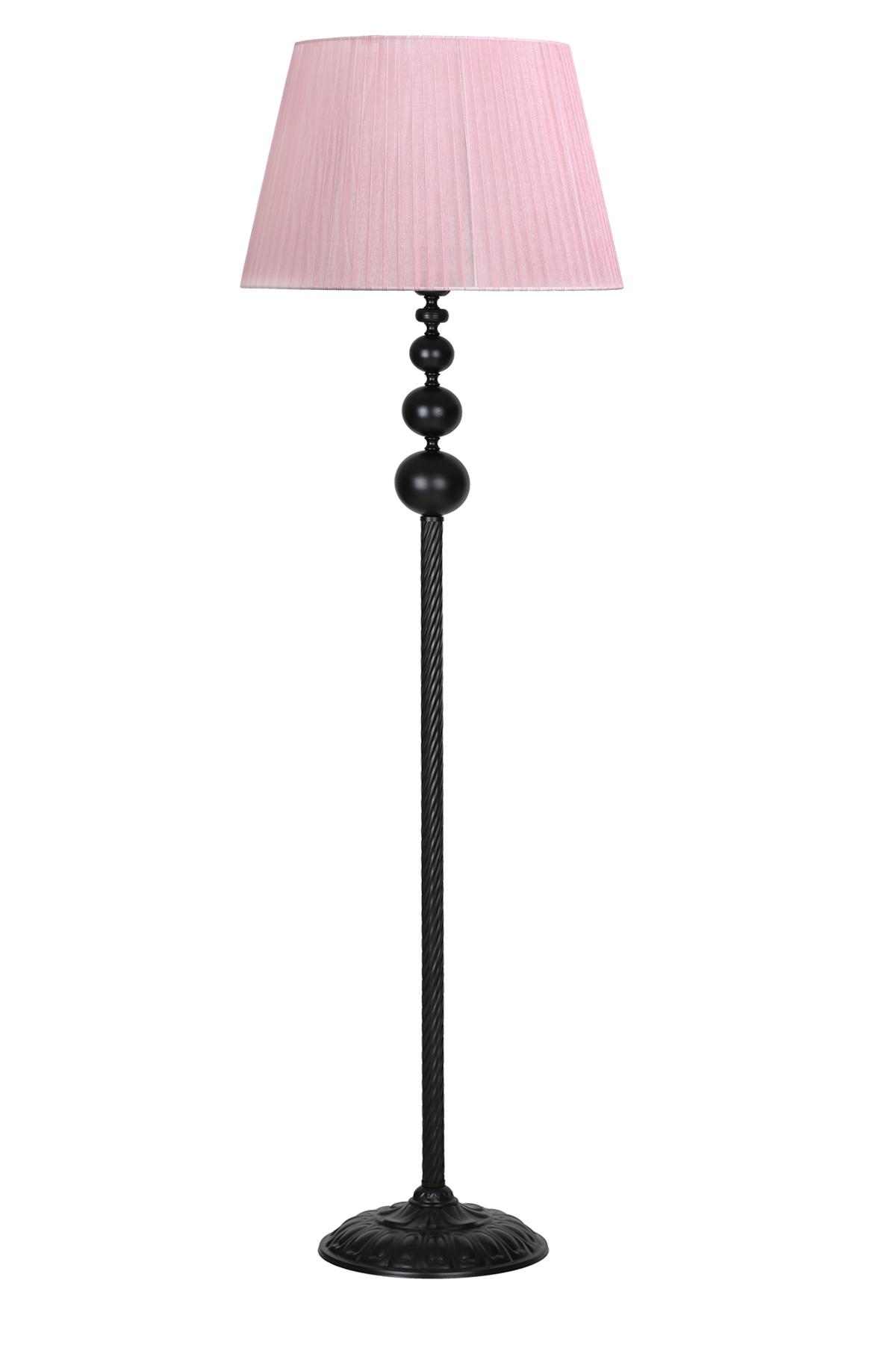 Vinner Grasse Modern Tekli Metal Tek Ayaklı Şapka Lambader Pembe