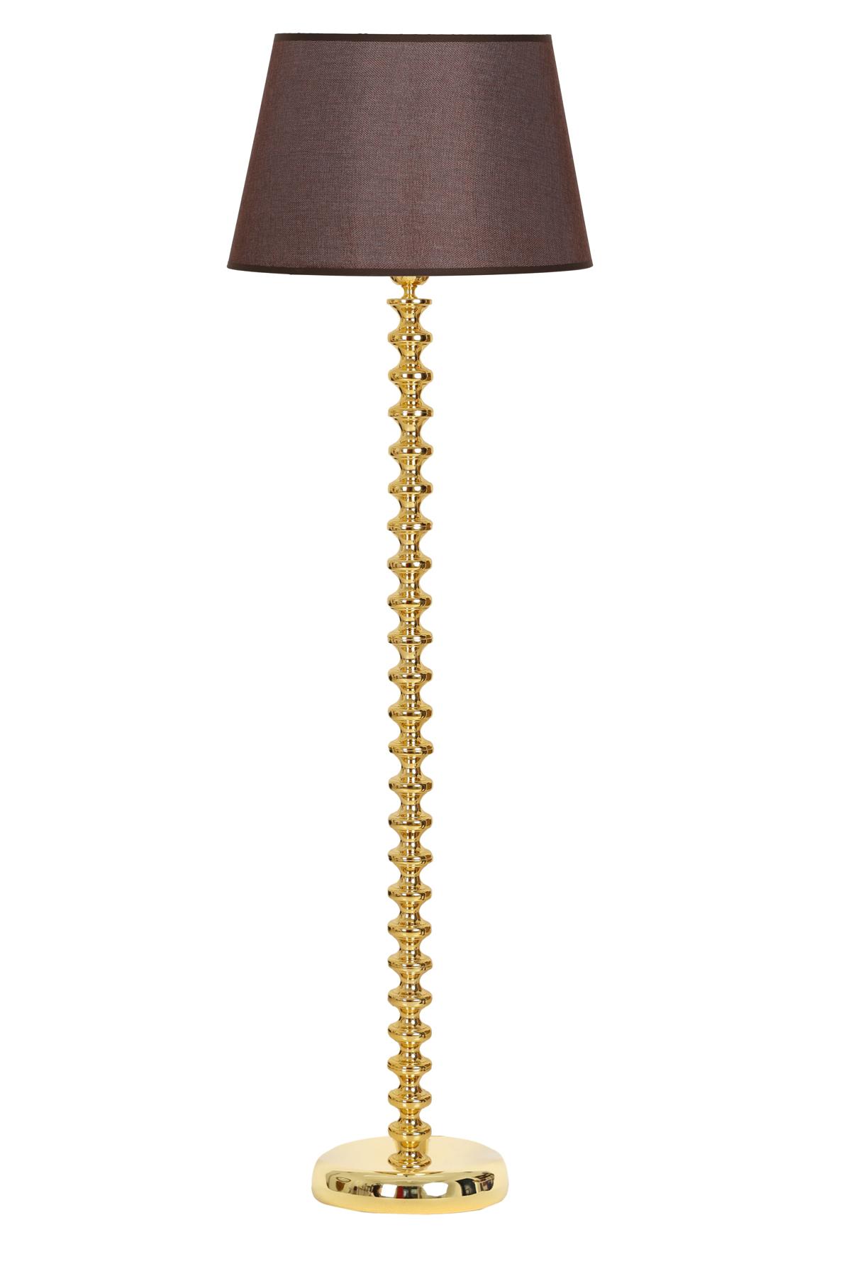 Vinner Jasmine Series 5802 Modern Tekli Metal Tek Ayaklı Şapka Lambader Koyu Kahverengi