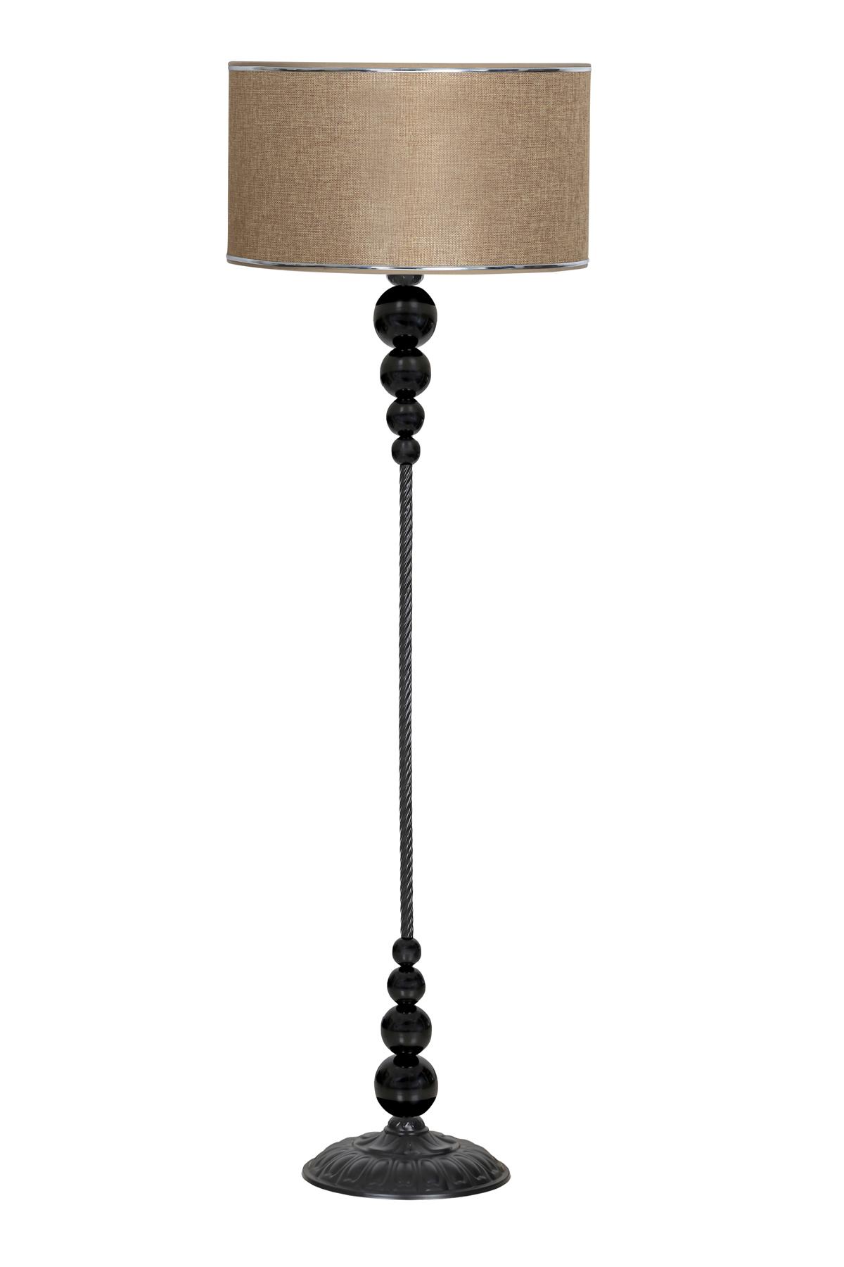Vinner Caracas Modern Tekli Metal Tek Ayaklı Silindir Lambader Krom