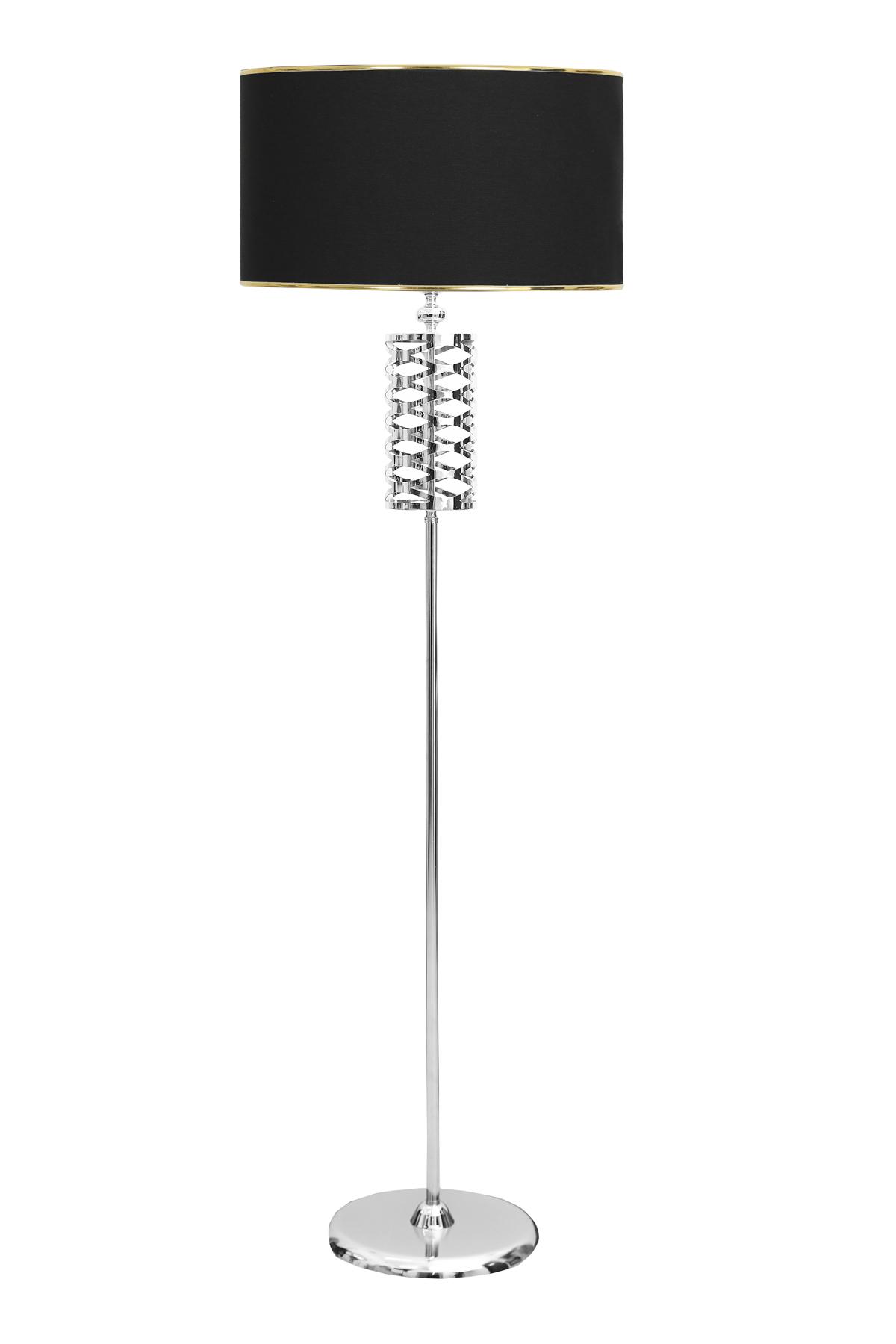 Vinner Laser 5706 Modern Tekli Metal Tek Ayaklı Silindir Lambader Siyah