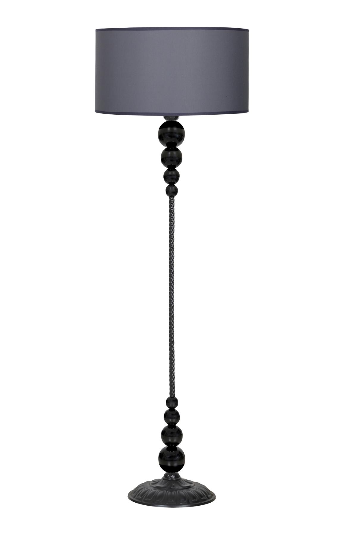 Vinner Caracas Modern Tekli Metal Tek Ayaklı Silindir Lambader Antrasit