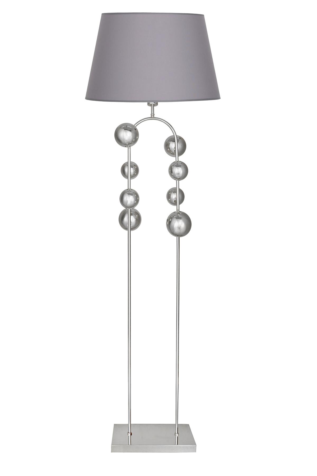Vinner Modern Tekli Metal Tek Ayaklı Şapka Lambader Açık Gri