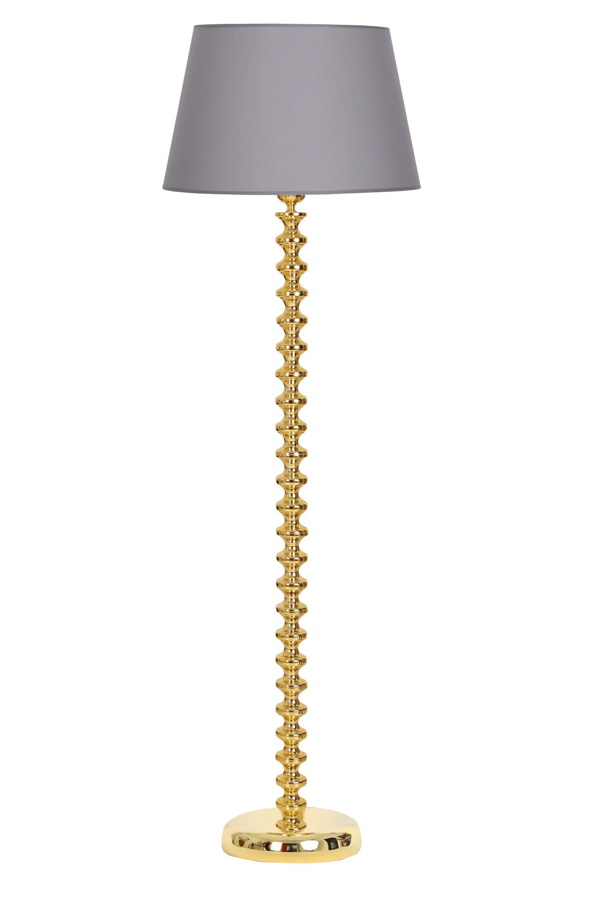 Vinner Jasmine Series 5802 Modern Tekli Metal Tek Ayaklı Şapka Lambader Gri