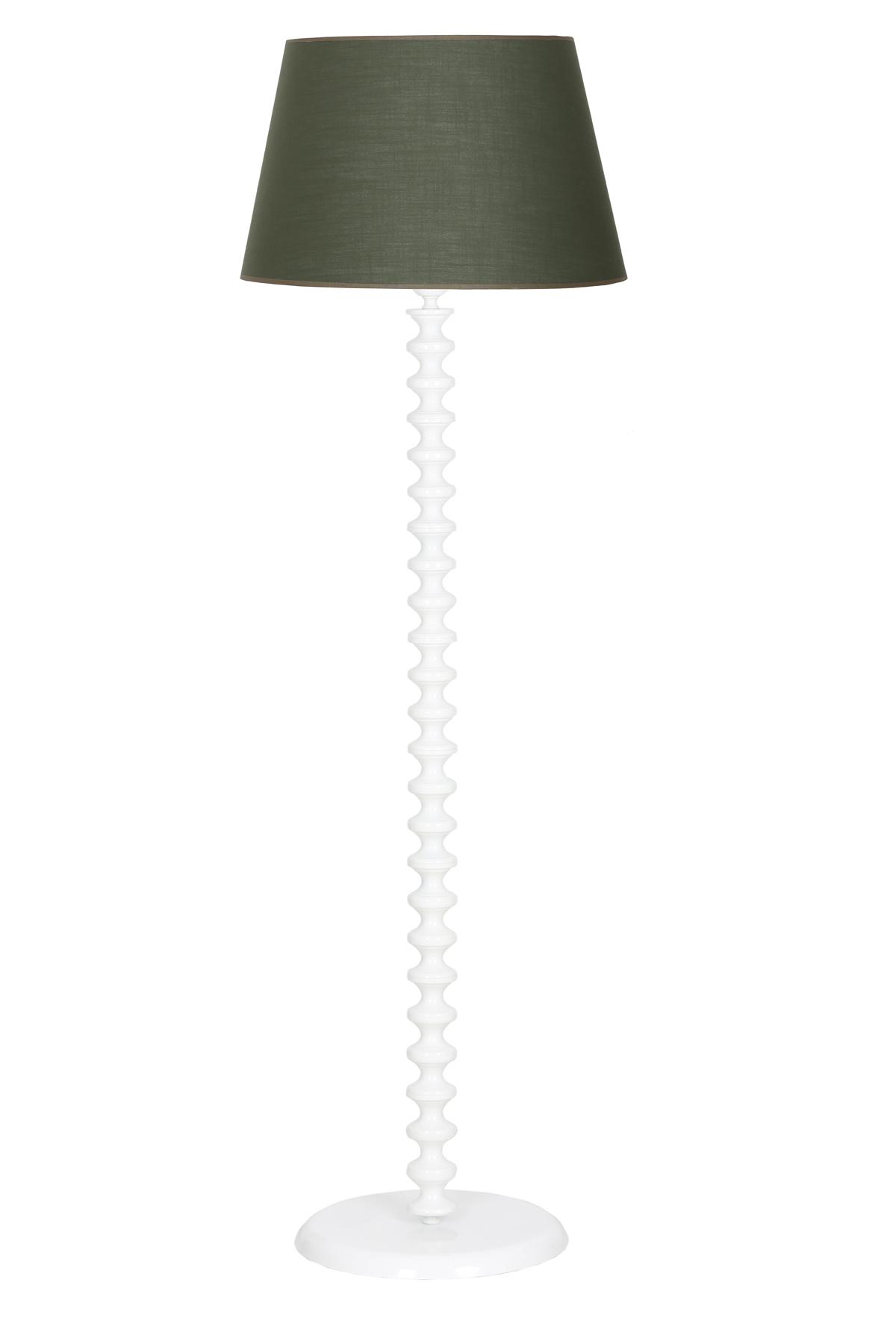 Vinner Jasmine Series LM-5804 Modern Tekli Metal Tek Ayaklı Şapka Lambader Haki