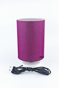 Arsimo Silindir Tekli Plastik Tek Ayaklı Abajur Pembe
