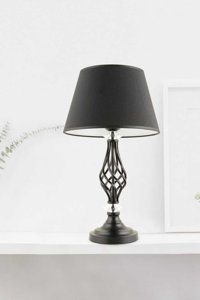 Vinner Tekli Viskon-Poliamid Tek Ayaklı Abajur Tile Stone