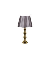 Vinner Jasmine Series AB-5806 Tekli Pvc Tek Ayaklı Abajur Hasır Koyu Kahverengi