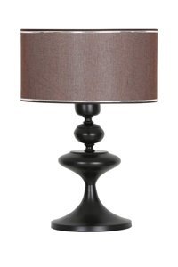 Vinner Bercy Tekli Pvc Tek Ayaklı Abajur Kahverengi