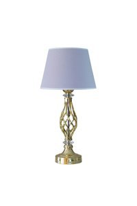 Vinner Gold Kaplama Jasmine Series Tekli Metal Tek Ayaklı Abajur Gri