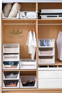 MissClean ( 3 ADET ) Beyaz Kayar Raf Sistemi, Dolap İçi Düzenleyici Çekmece Ve Organizer Çok Amaçlı