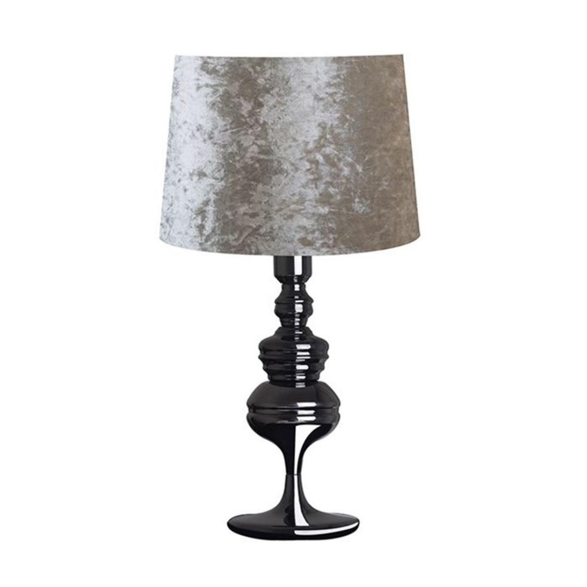 Vinner Lotus Tekli PVC Tek Ayaklı Abajur Krem