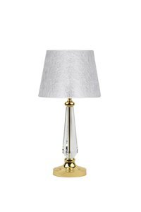 Vinner Gold Kaplama Jasmine Series Tekli Metal Tek Ayaklı Abajur Beyaz
