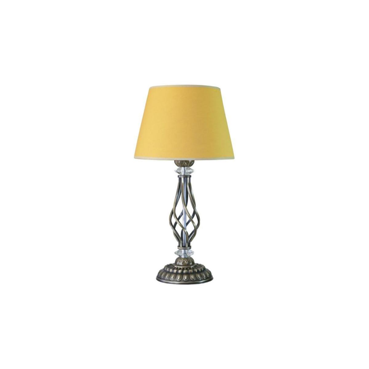 Vinner Eskitme Kaplama Jasmine Series AB-5805 Tekli Metal Tek Ayaklı Abajur Haki Yeşil