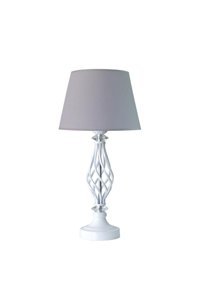 Vinner Epifanio Helezon, Tekli Pvc Tek Ayaklı Abajur Gri
