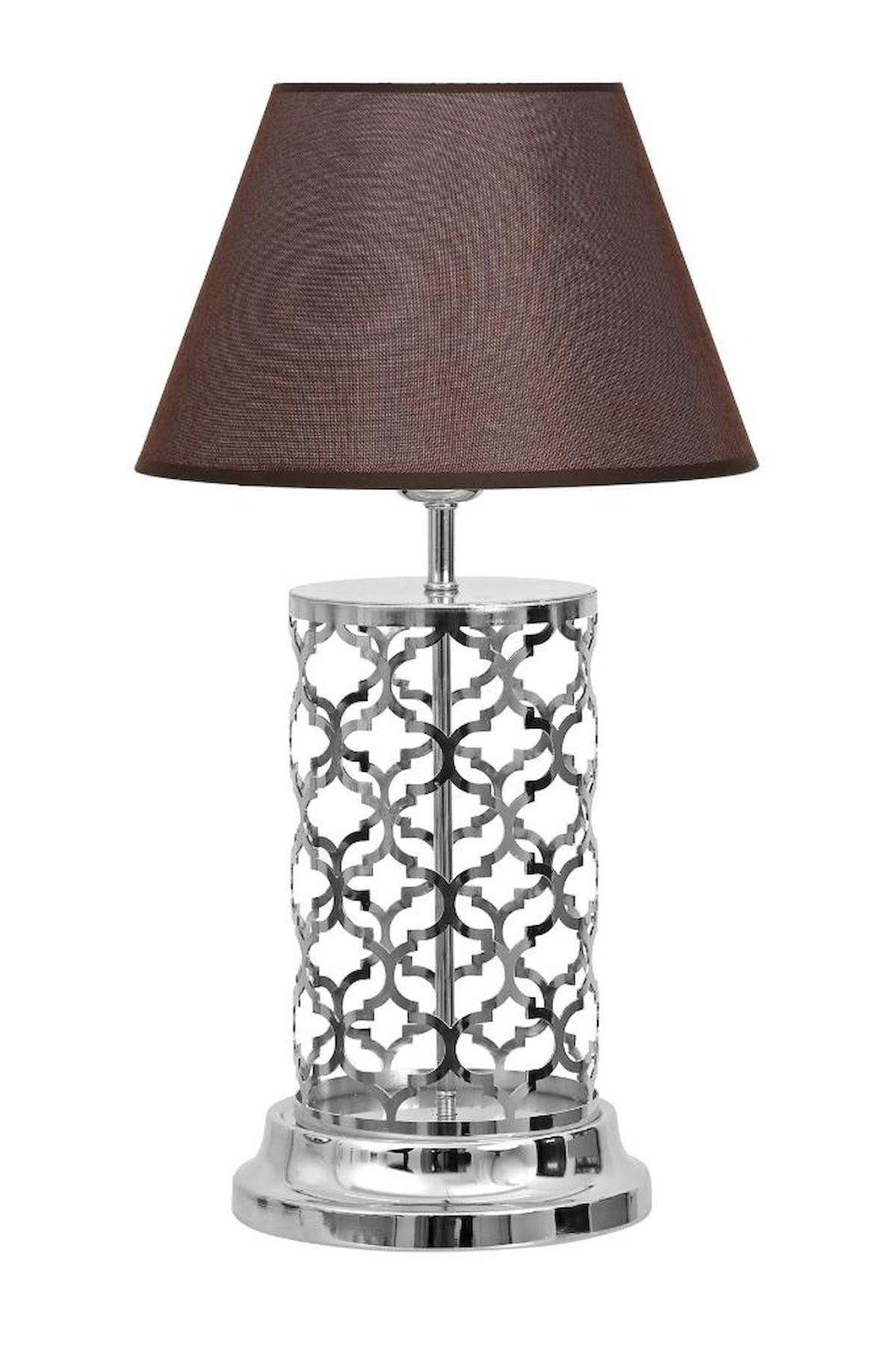 Vinner Lotus Tekli PVC Tek Ayaklı Abajur Çok Renkli