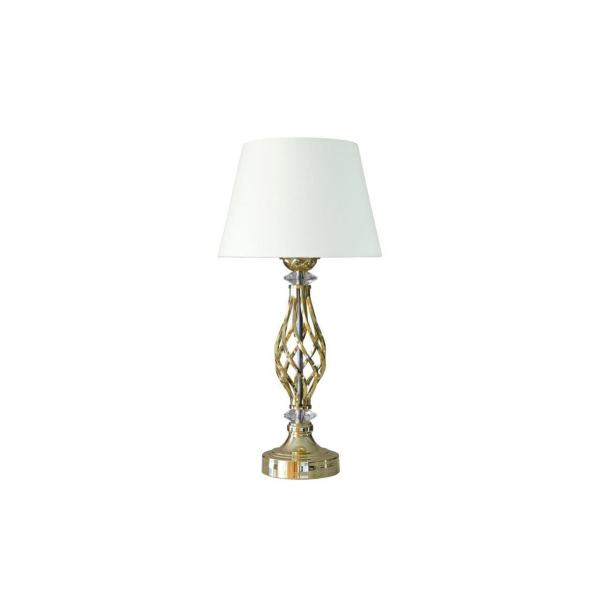 Vinner Gold Kaplama Jasmine Series Tekli Metal Tek Ayaklı Abajur Haki