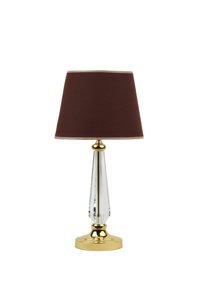 Vinner Gold Kaplama Jasmine Series Tekli Metal Tek Ayaklı Abajur Bordo