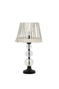 Vinner Krom Kaplama Jasmine Series AB-5807 Tekli Metal Tek Ayaklı Abajur Koyu kahverengi