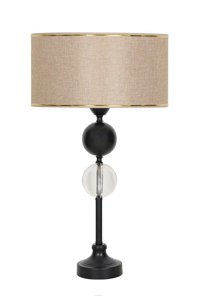 Vinner Bercy Tekli Pvc Tek Ayaklı Abajur Vizon