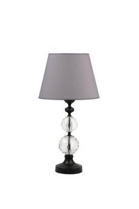 Vinner Krom Kaplama Jasmine Series AB-5807 Tekli Metal Tek Ayaklı Abajur Gri