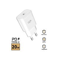 Linktech iPhone USB Kablolu 20 W Hızlı Şarj Aleti Beyaz