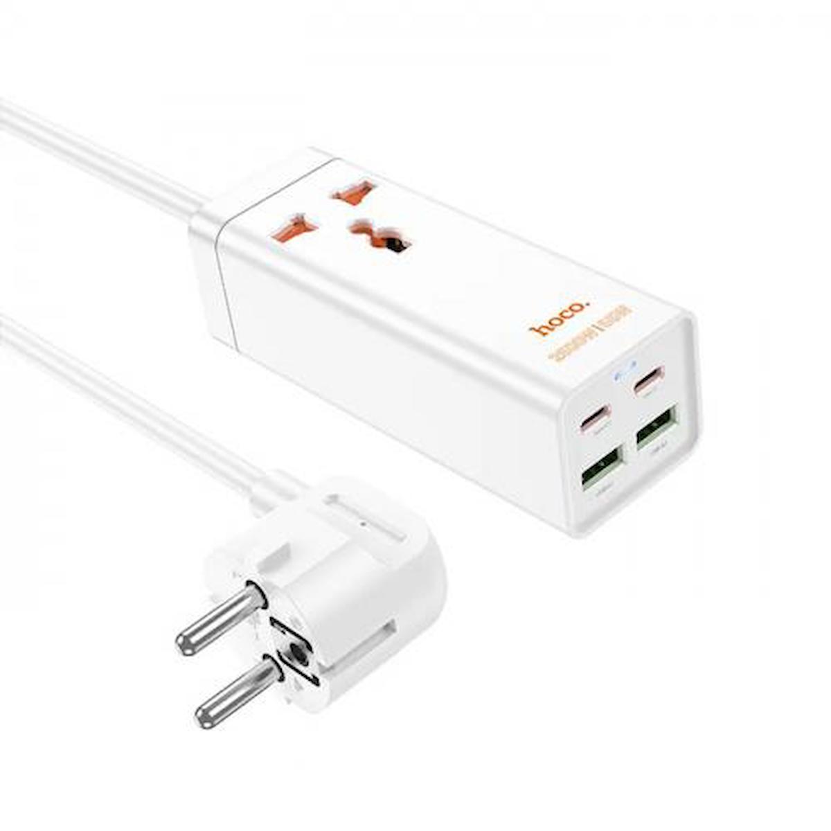 Coofbe Universal Type-C Kablolu 65 W Hızlı Şarj Aleti Beyaz