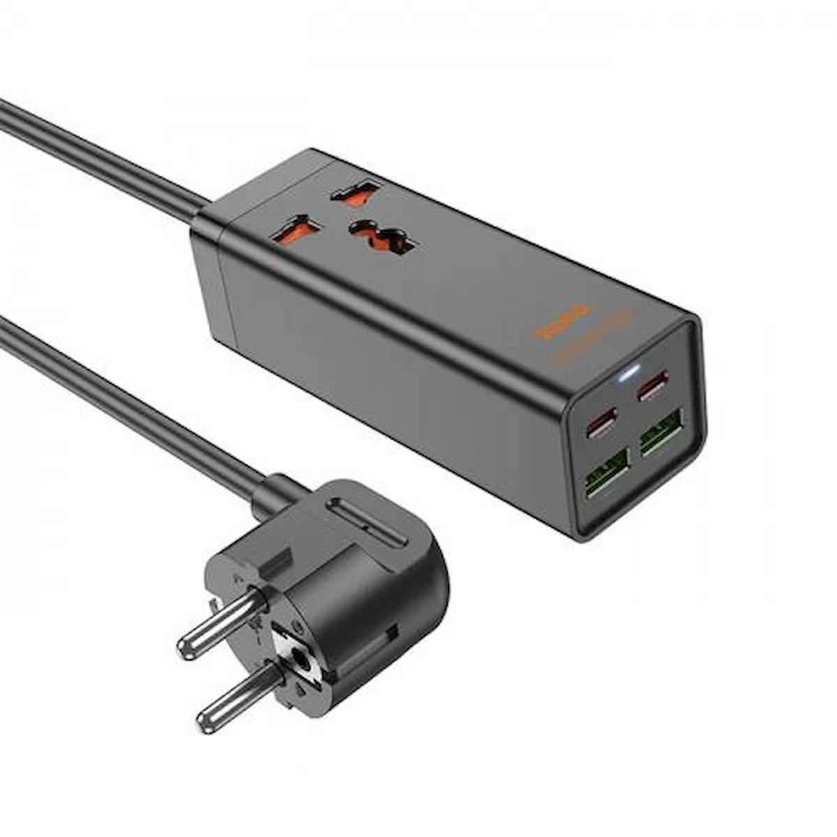Polhammobile Universal Type-C Kablolu 65 W Hızlı Şarj Aleti Siyah