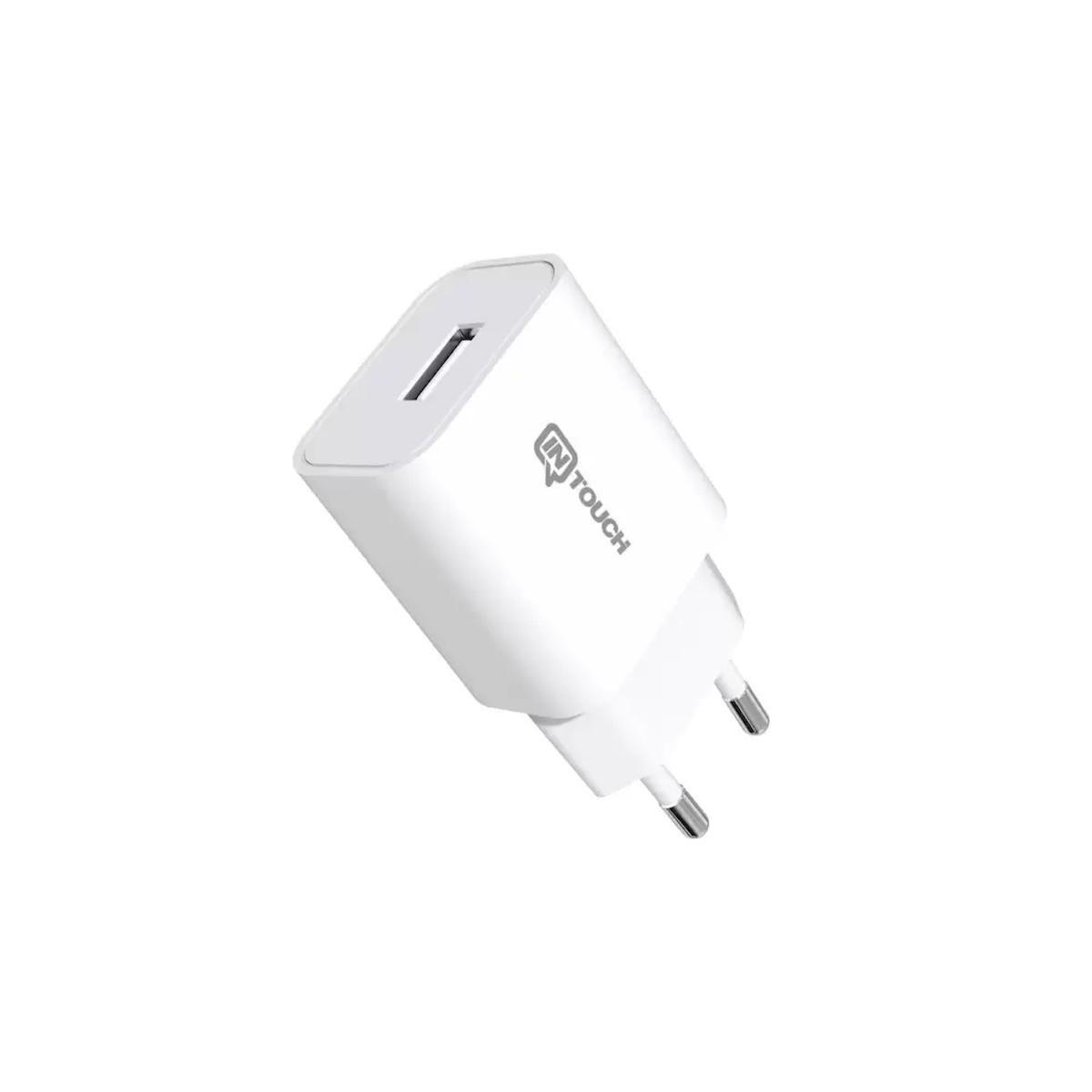 Intouch Universal USB Kablolu Hızlı Şarj Aleti Beyaz