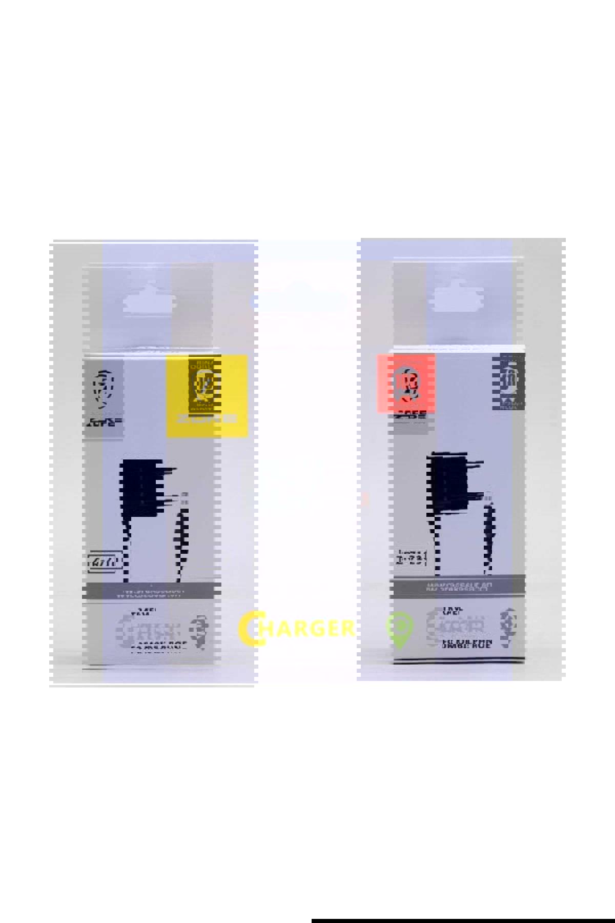 Zore Zr-7210 Kalın Uç Kablolu Şarj Aleti Siyah