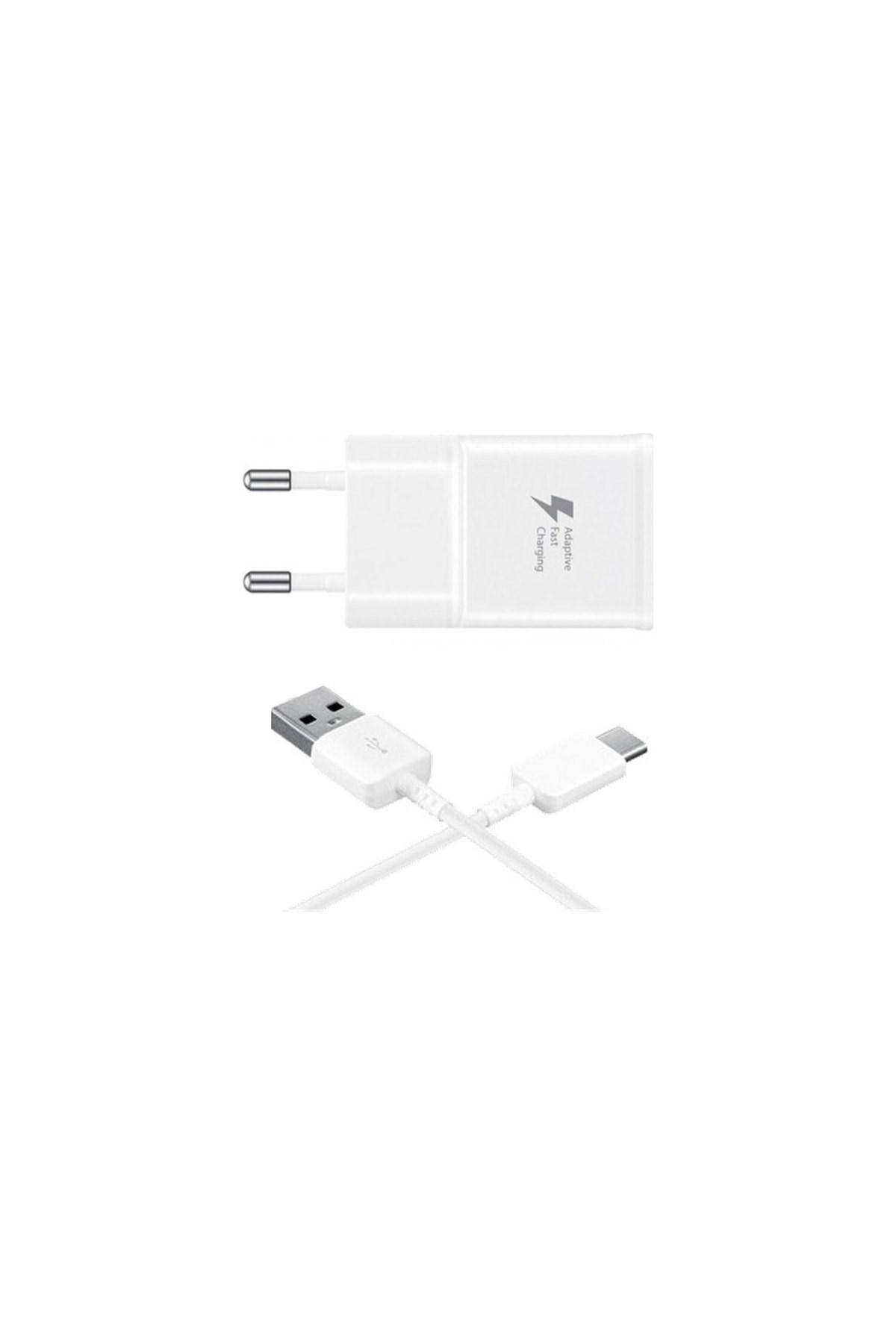 Pazariz Universal Type-C Kablolu 2.1 Amper Hızlı Şarj Aleti Beyaz