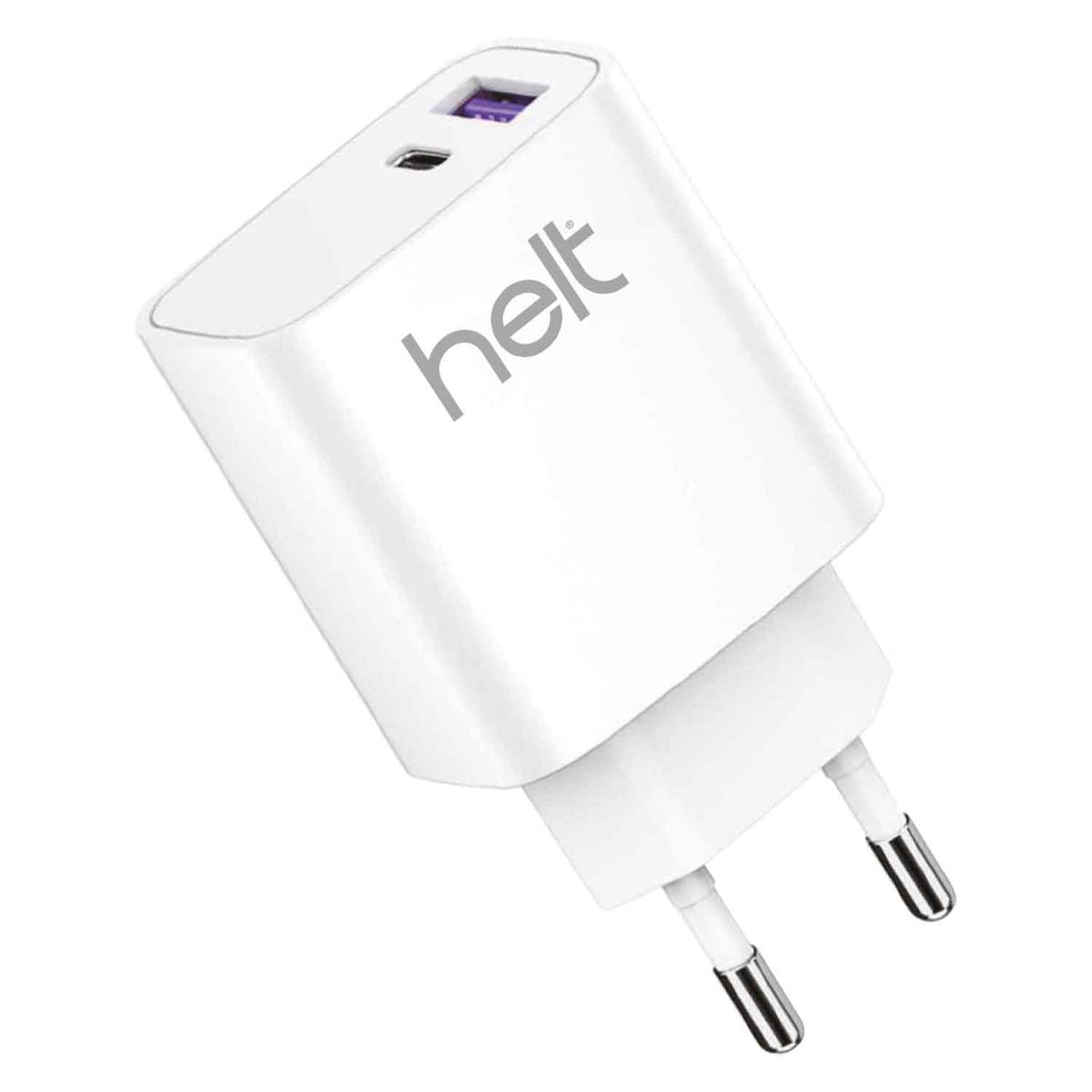 Helt HT-HCH01 Universal USB Kablolu 18 W Hızlı Şarj Aleti Beyaz