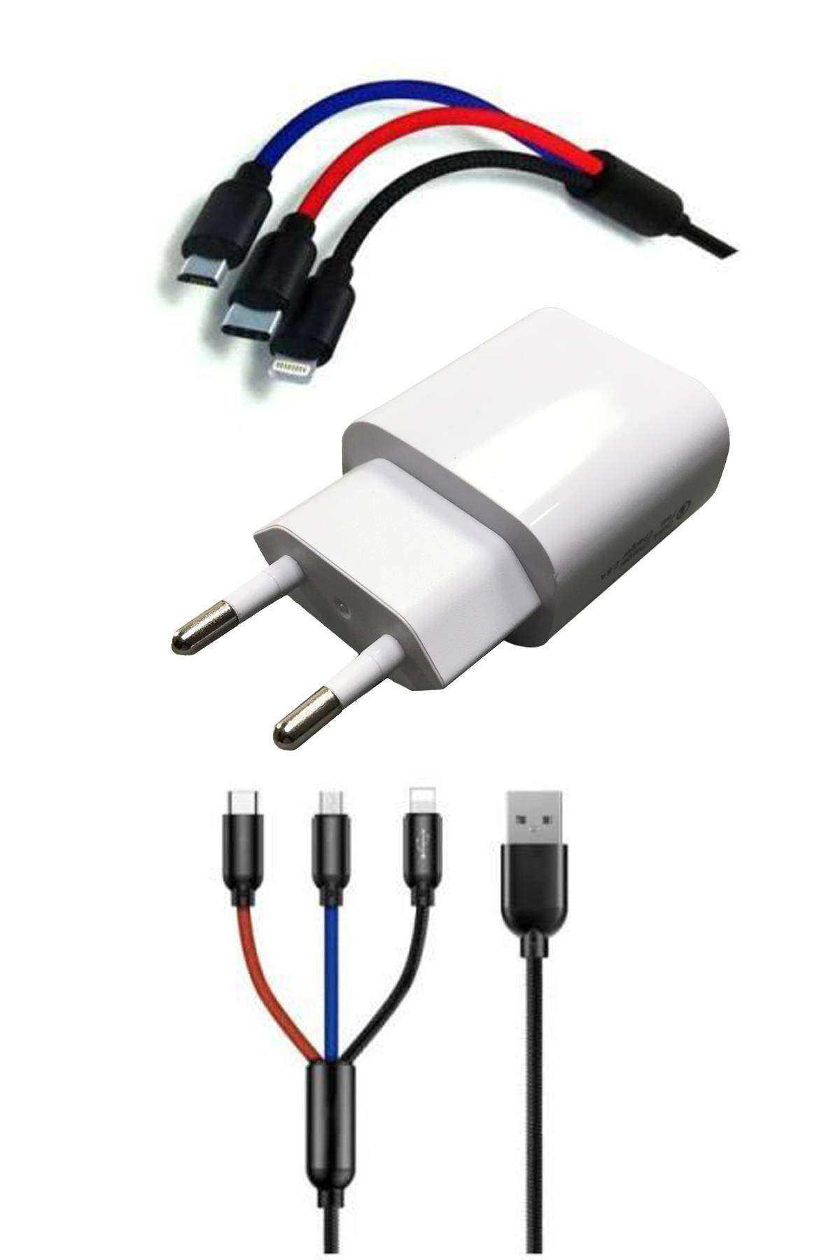 Royaleks iPhone Type-C Kablolu 3 Amper Hızlı Şarj Aleti Beyaz