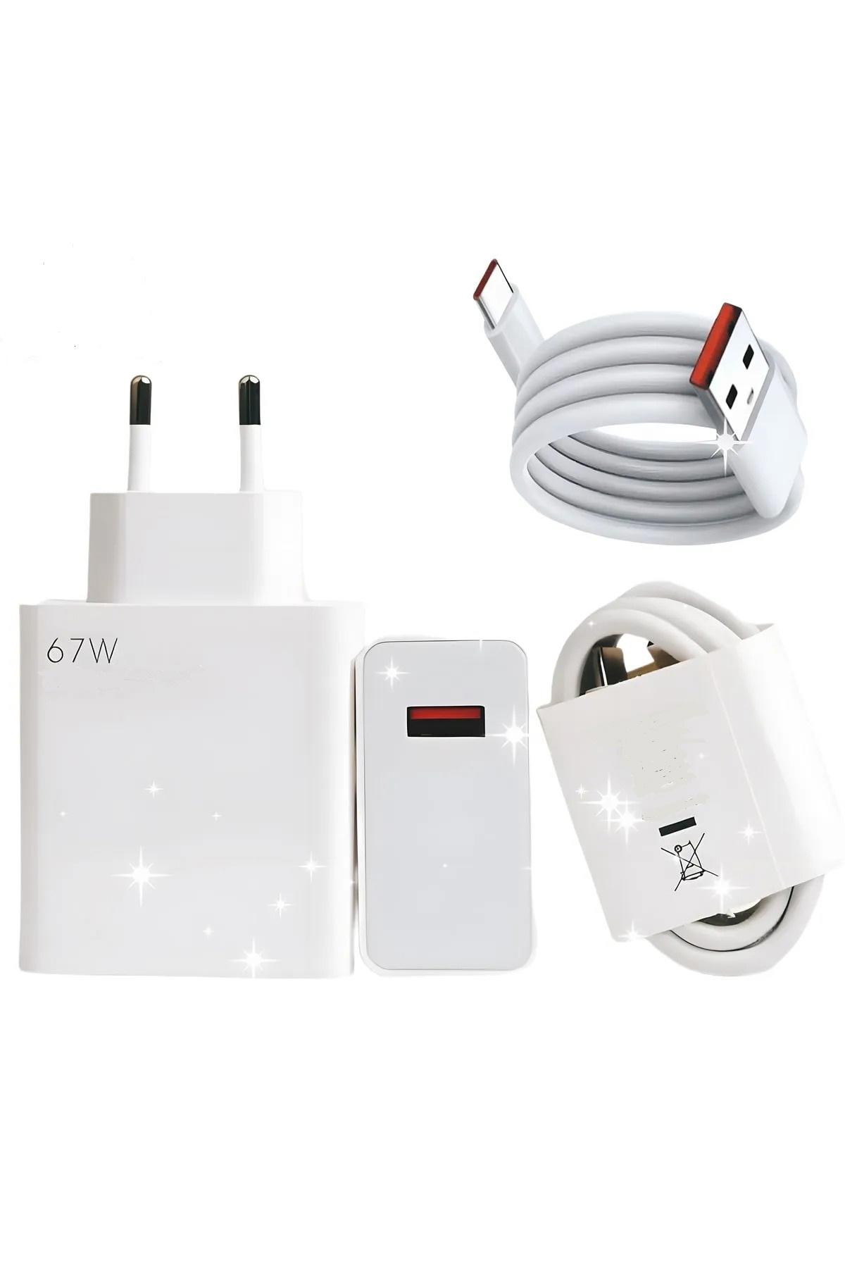 Royaleks Universal Type-C Kablolu 67 W Hızlı Şarj Aleti Beyaz