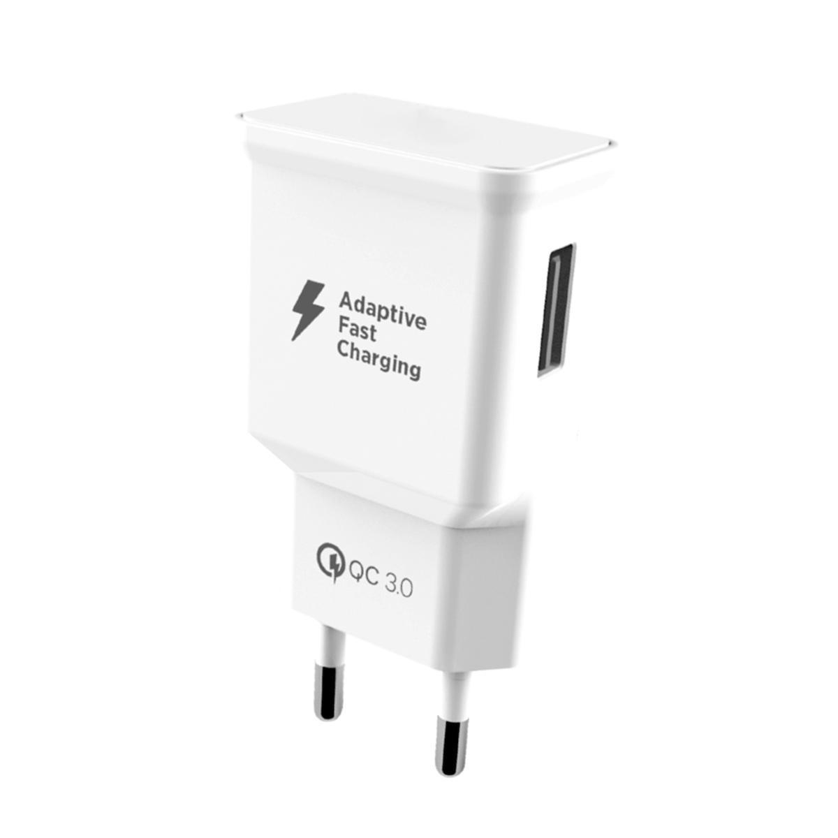 Wontis Universal USB Kablolu Hızlı Şarj Aleti Beyaz