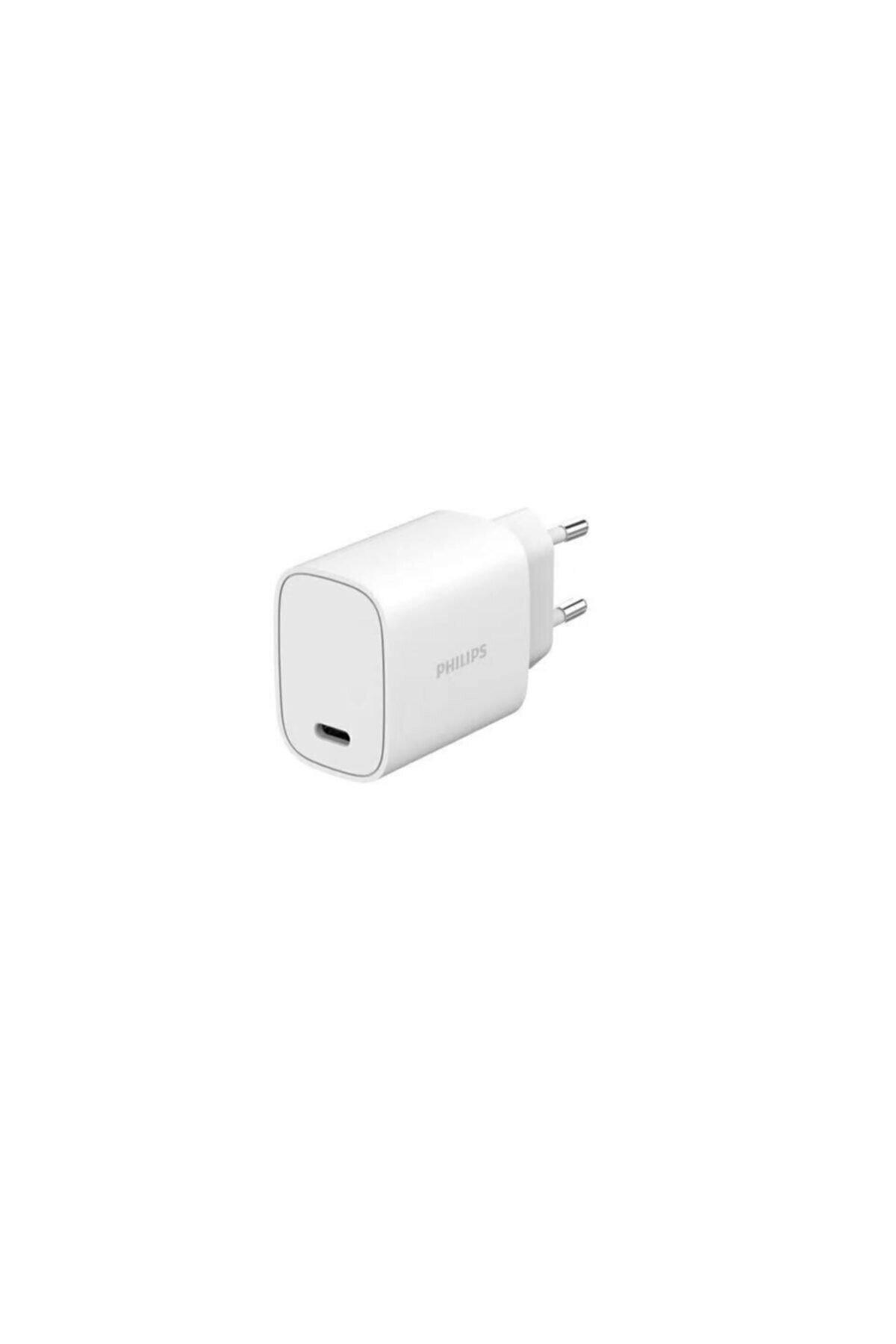Philips iPhone 12 Type-C Kablolu 20 W Hızlı Şarj Aleti Beyaz