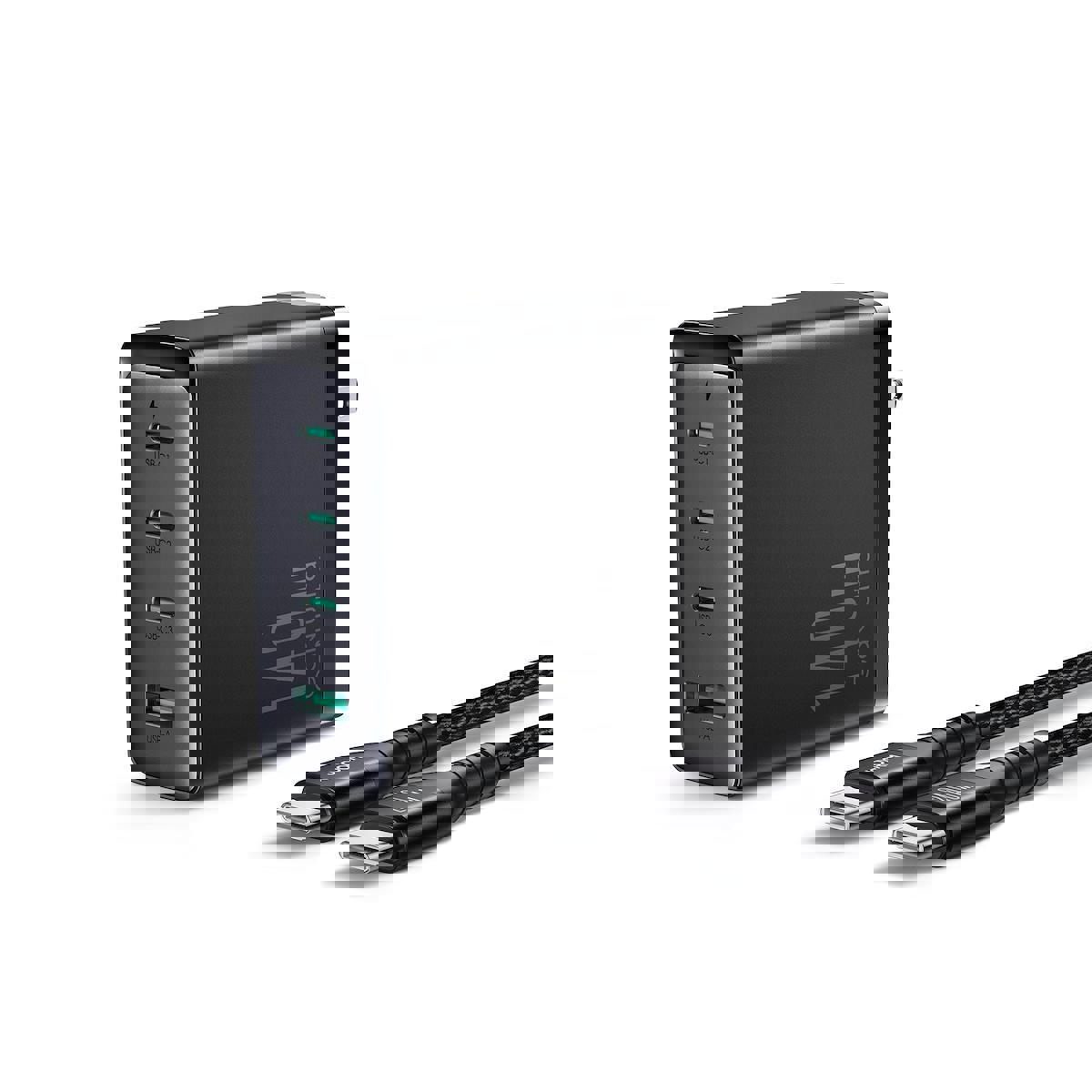Joyroom Universal USB Type C Kablolu 40 W Hızlı Şarj Aleti Siyah