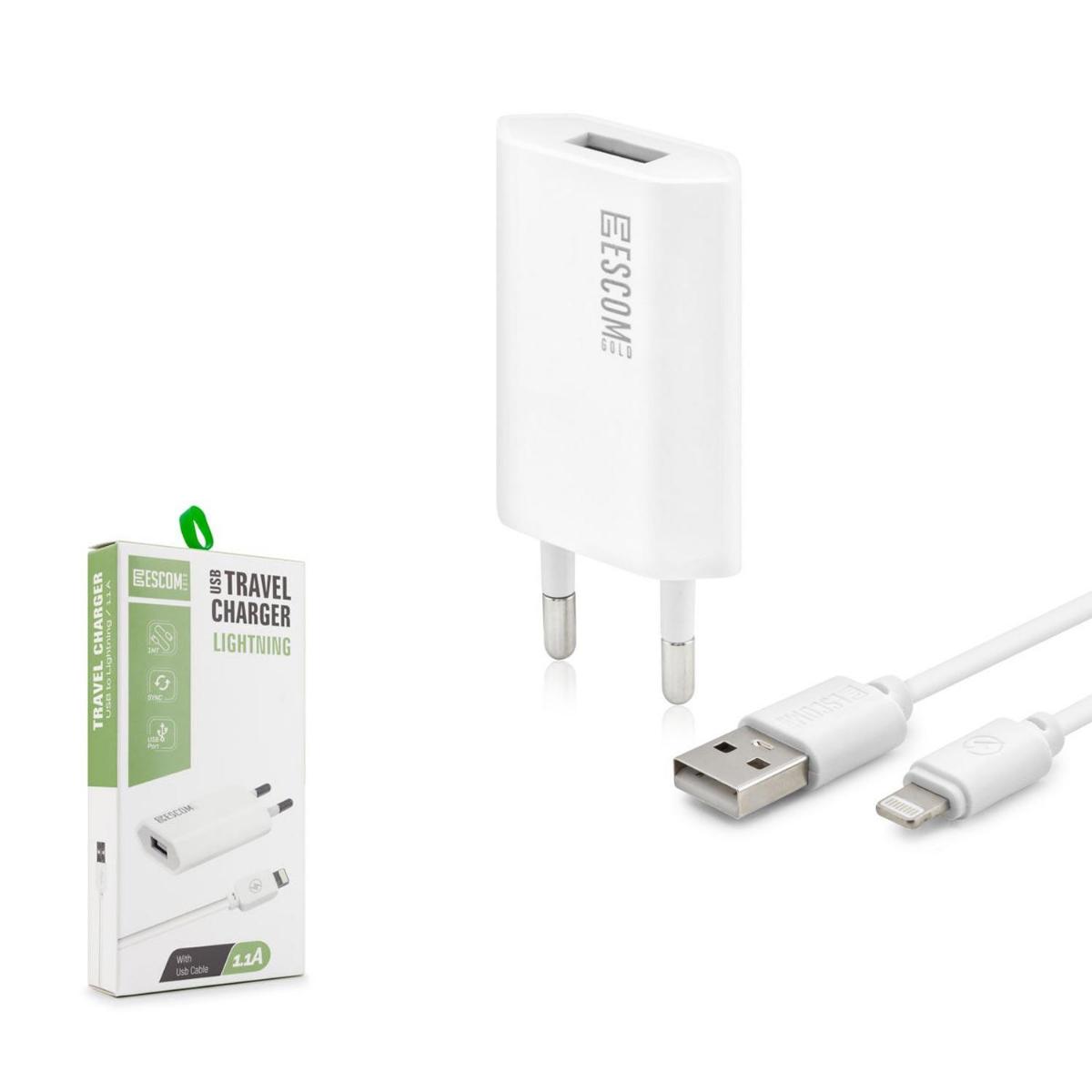 Polaxtor Esc505 iPhone Lightning Kablolu Hızlı Şarj Aleti Beyaz