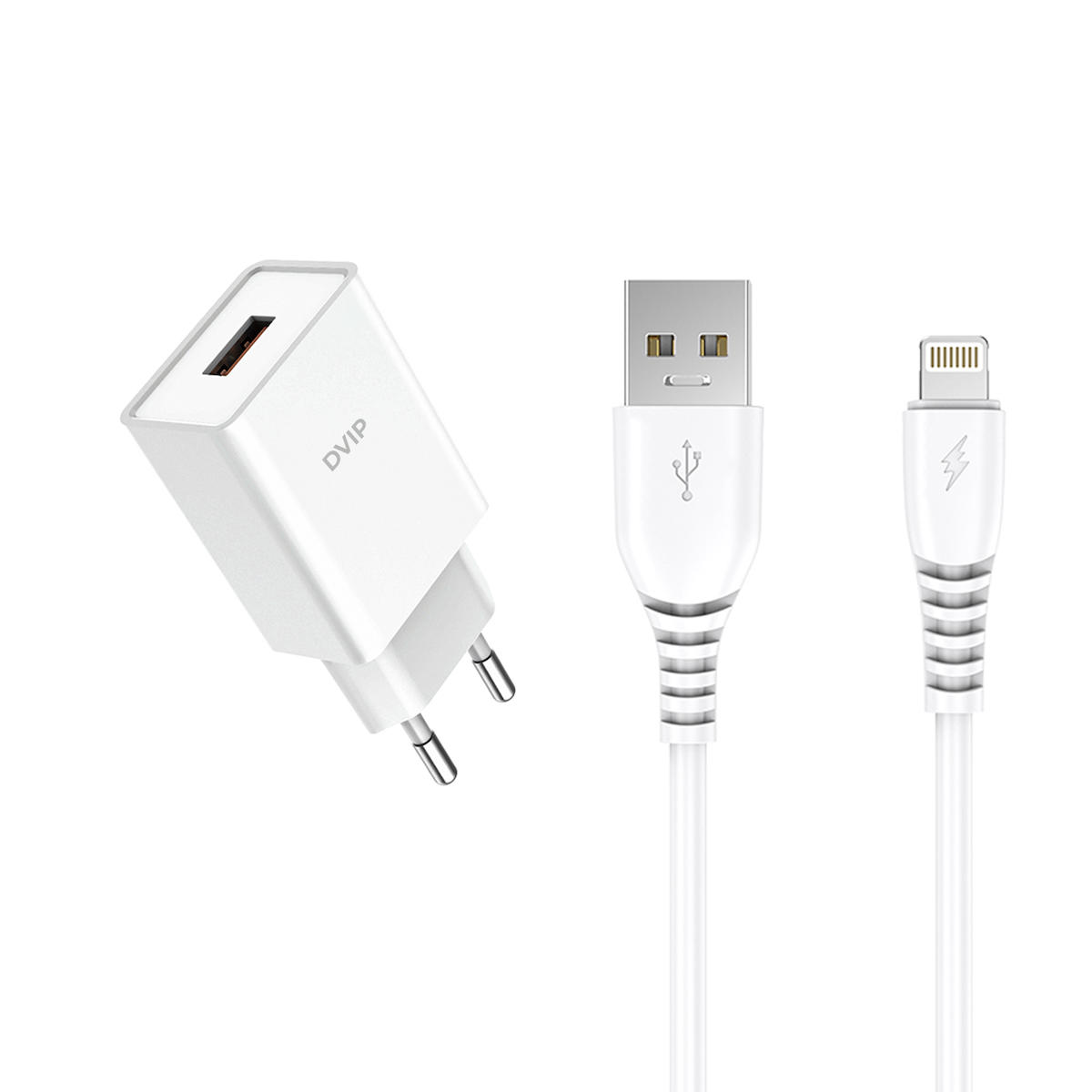 Global WNE0282 iPhone Lightning Kablolu 2.4 Amper Hızlı Şarj Aleti Beyaz