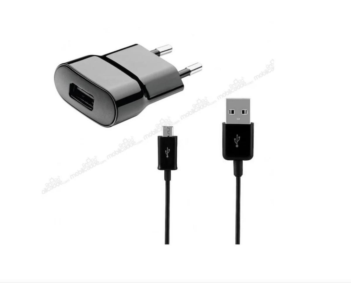 Rosstech Universal Micro USB Kablolu Hızlı Şarj Aleti Siyah