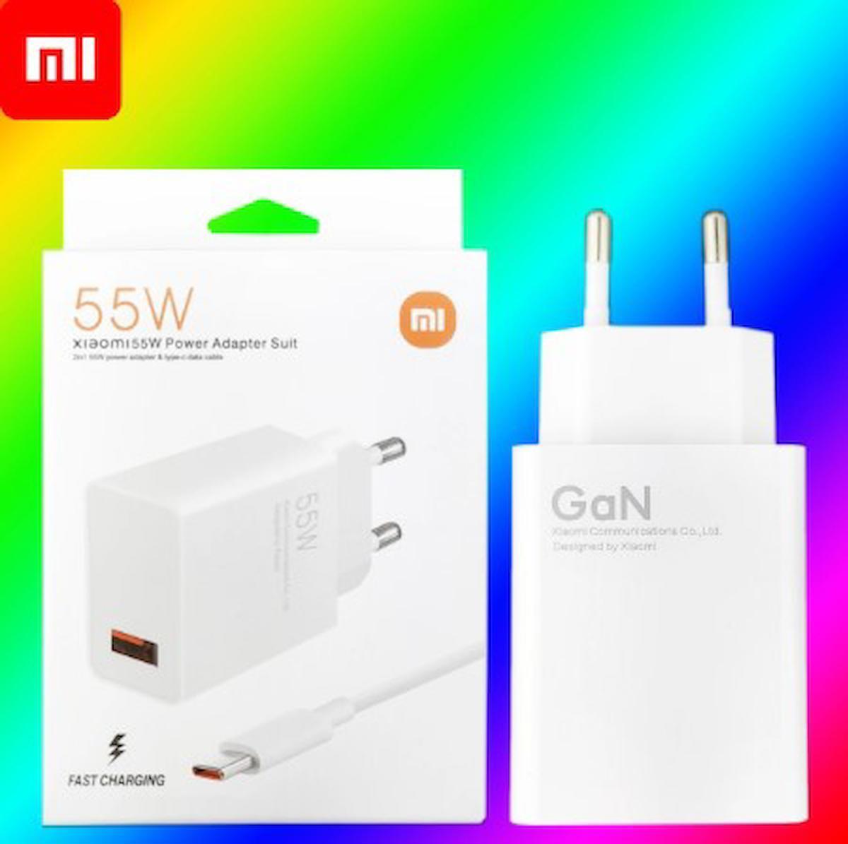 Xiaomi MDY-12-EQ Xiaomi Type-C Kablolu 55 W Hızlı Şarj Aleti Beyaz