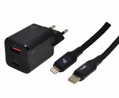 Helt HT-HCH03 Universal Type-C Kablolu 33 W Hızlı Şarj Aleti Siyah