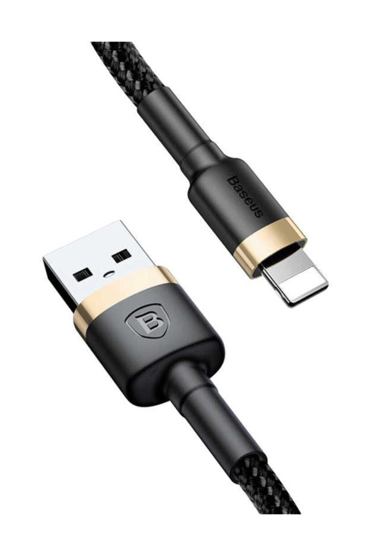 Baseus iPhone Lightning Kablolu 2.4 Amper Hızlı Şarj Aleti Siyah