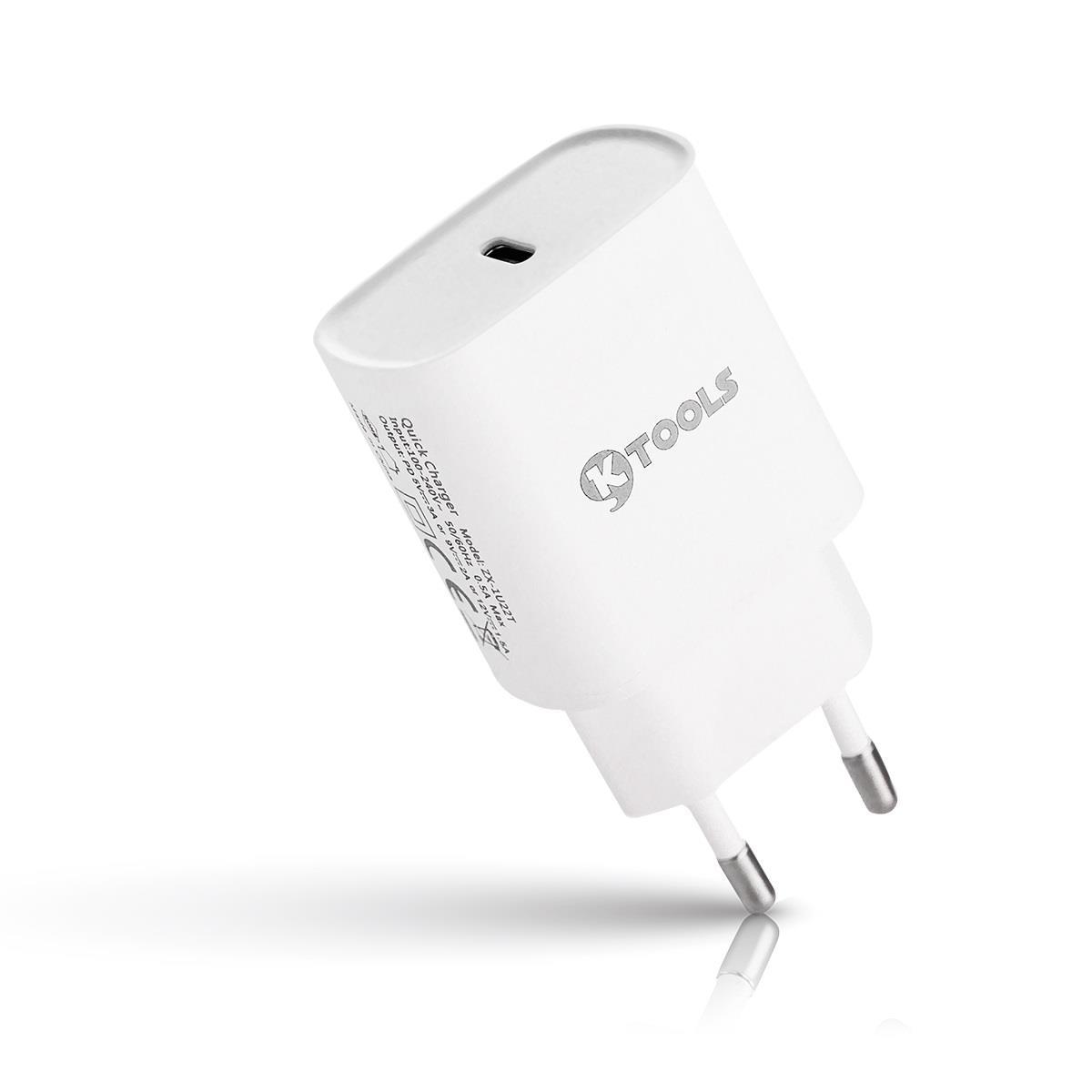 Ktools ZX-1U22T Universal USB 3 Amper Hızlı Şarj Aleti Beyaz