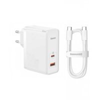 Baseus Universal USB Kablolu 100 W Hızlı Şarj Aleti Beyaz