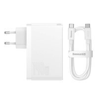 Baseus GaN5 Pro Universal USB Kablolu Hızlı Şarj Aleti Beyaz