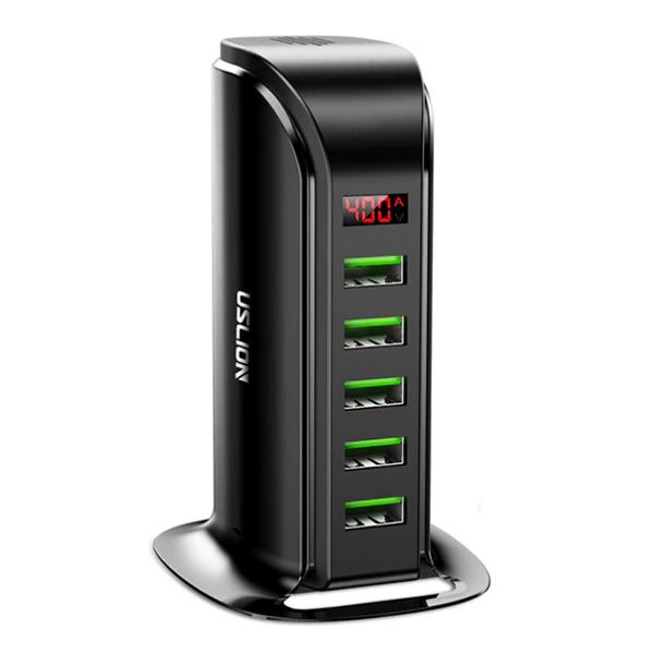 Uslion Universal USB Kablolu Hızlı Şarj Aleti Siyah