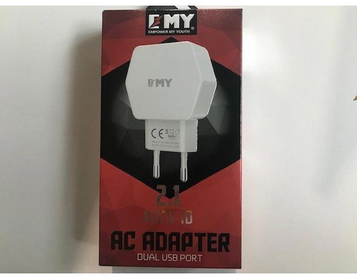 Emy My 261 Universal Kablolu Hızlı Şarj Aleti Beyaz