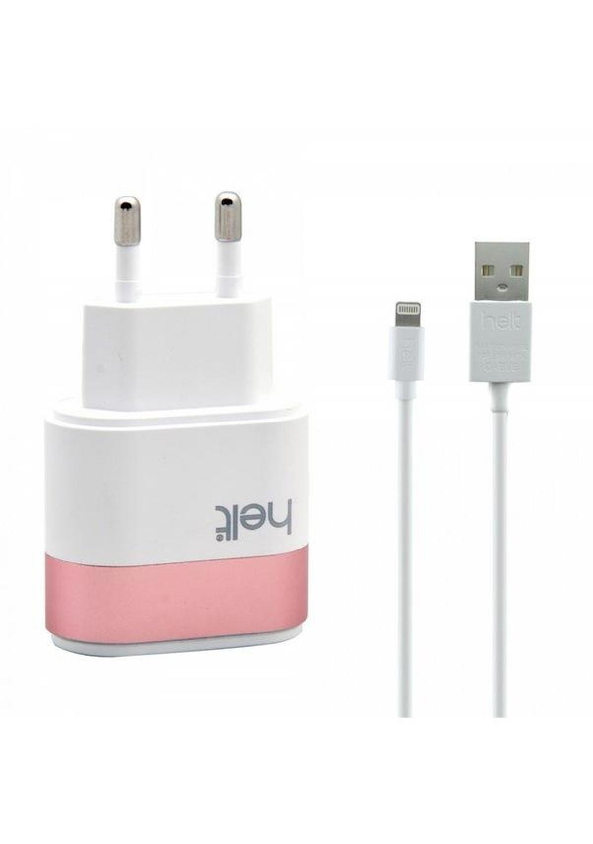 Helt iPhone Lightning Kablolu Hızlı Şarj Aleti Beyaz